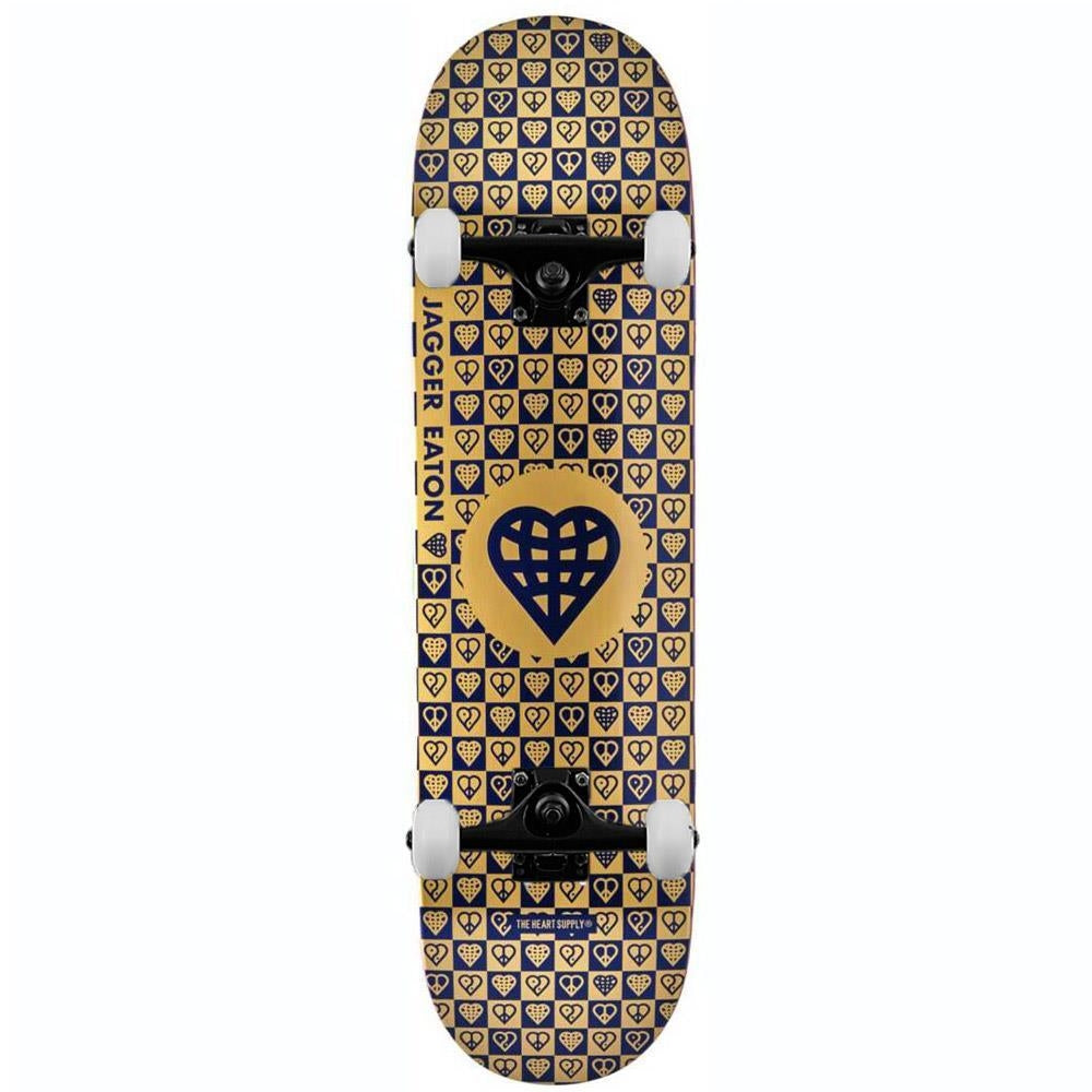 Heart Supply Jagger Eaton Trinity Gold Foil With Raised Ink Complete Skateboard 8.25"