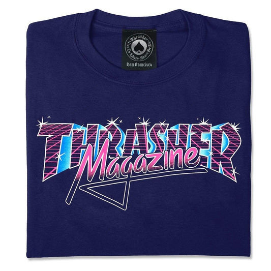 Thrasher Magazine Vice Logo T-Shirt Navy