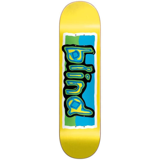 Blind Colored Logo Skateboard Deck Yellow 8"