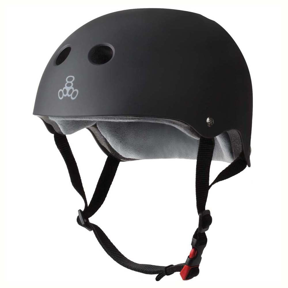 Triple 8 Sweatsaver Helmet Cert Rubber Black