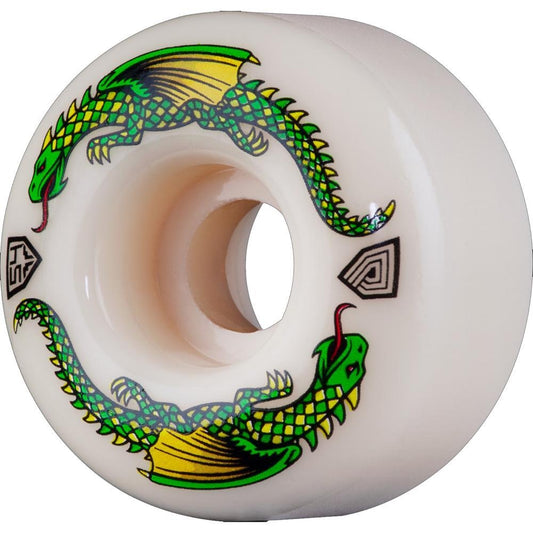 Powell Dragon Formula Skateboard Wheels Off White 93A Dragons V4 54mm x 34mm