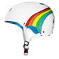 Triple 8 Sweatsaver Cert White Helmet Rainbow Sparkle