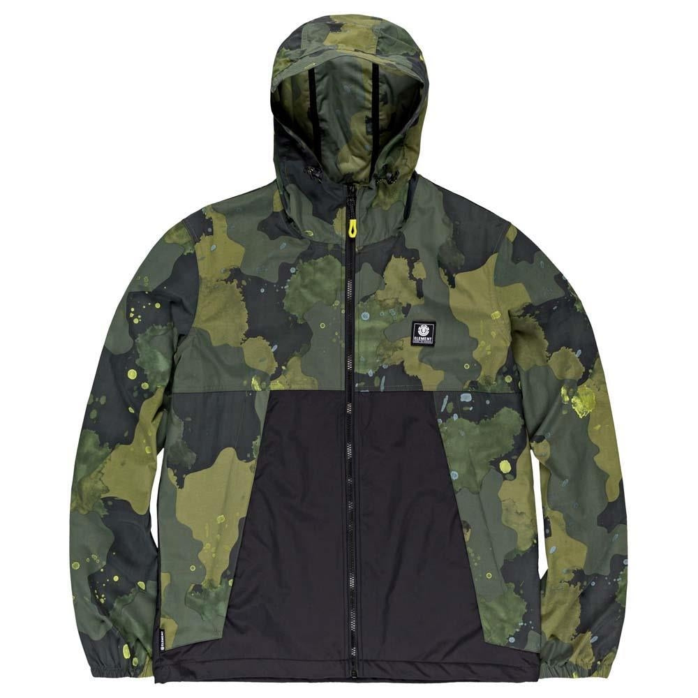 Element Koto Windbreaker Jacket Paint Camo