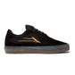 Lakai Essex Black Gold Suede Skate Shoes