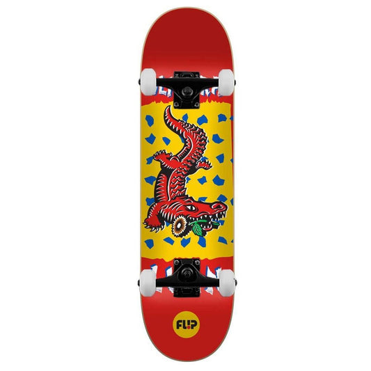Flip Luan Tin Toy Complete Skateboard Red 8.13"