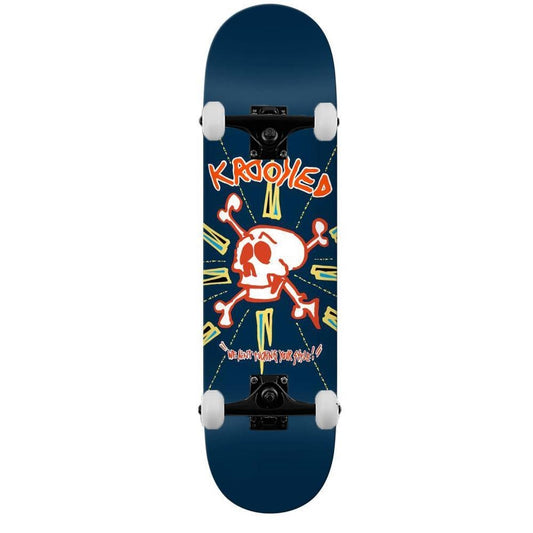 Krooked Complete Skateboard Style True Fit Blue 8.38"