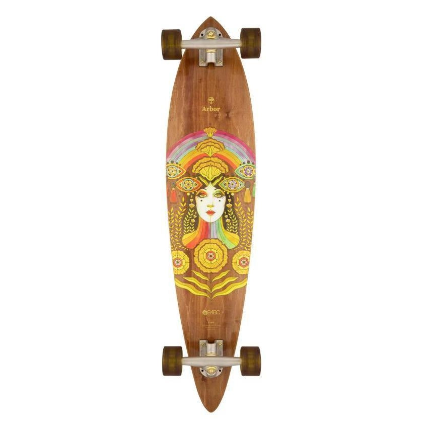 Arbor Solstice B4BC Fish Performance Factory Complete Skateboard Multi 37"