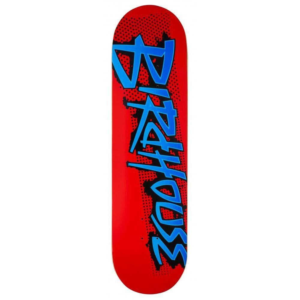 Birdhouse Skateboards Splatter Logo Skateboard Deck Red 8.25"
