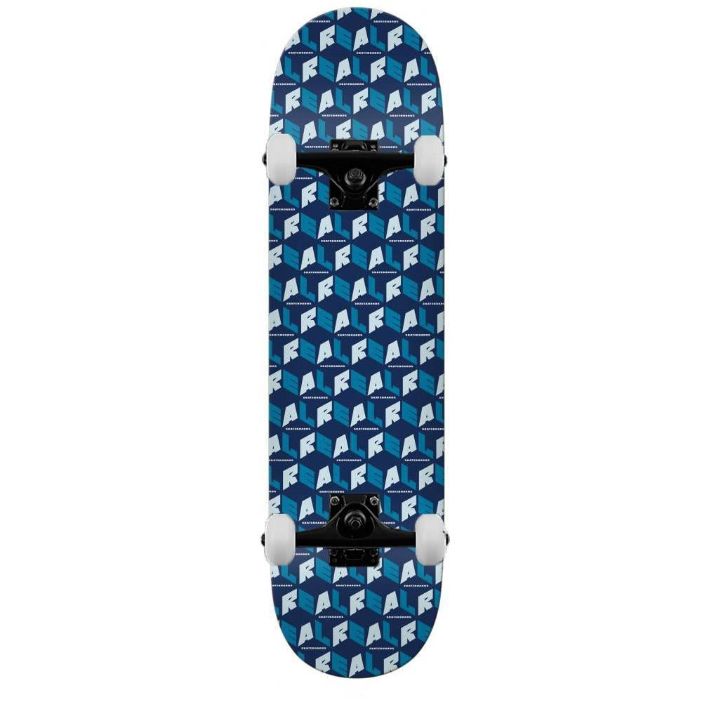 Real Complete Skateboard Pricepoint City Blocks Blue 8.38"