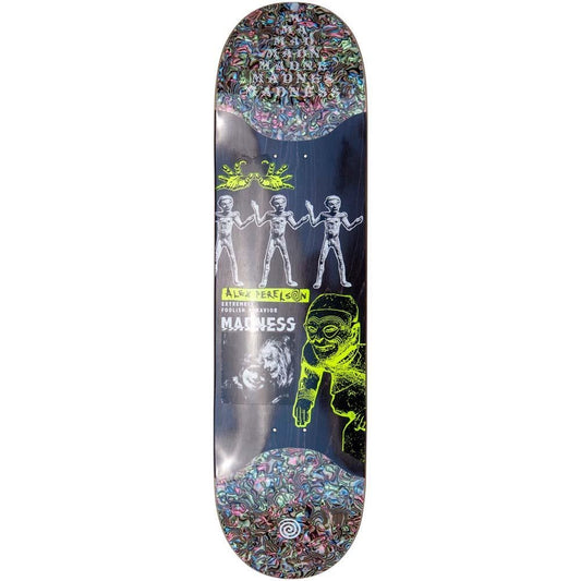 Madness Alex Delusion Slick Super Sap Skateboard Deck Black 8.38"
