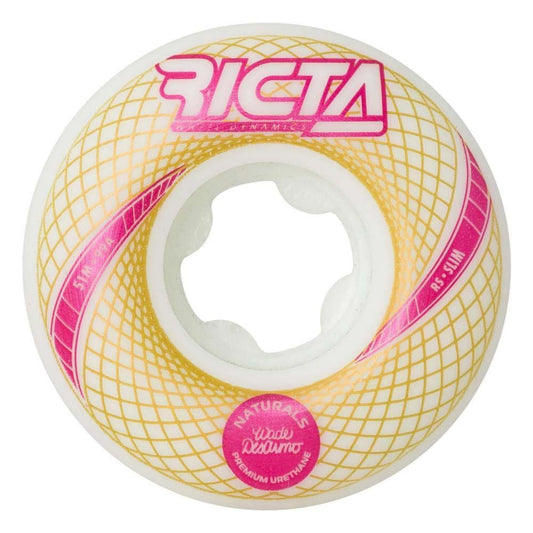 Ricta Skateboard Wheels Desarmo Vortex Nat Slim 99a White 51mm