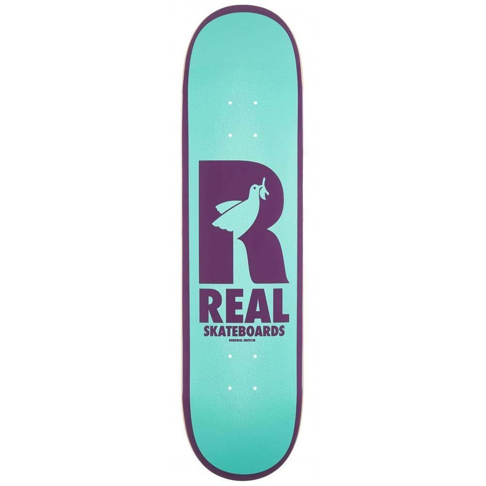 Real Renewal Doves Skateboard Deck Teal 8.06"