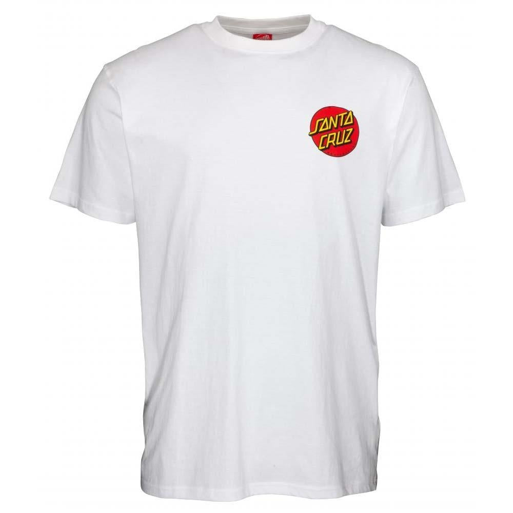 Santa Cruz Classic Dot Chest T-Shirt White