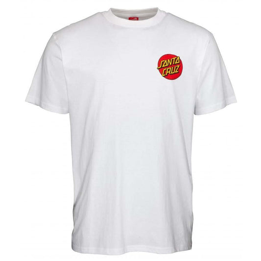 Santa Cruz Classic Dot Chest T-Shirt White