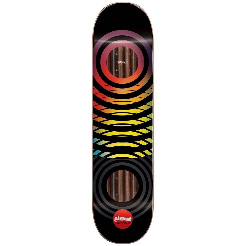 Almost Max Black Blur Impact Skateboard Deck Black 8"