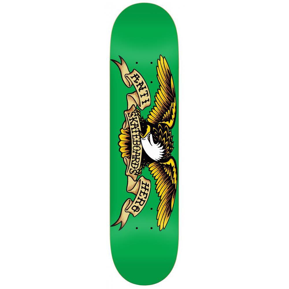 Anti Hero Skateboard Classic Eagle Medium Skateboard Deck Green 7.81"