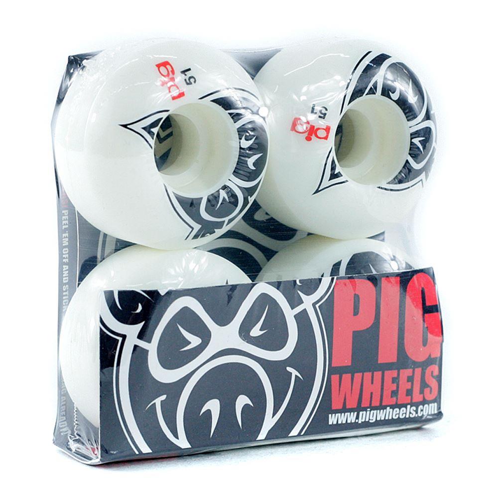 Pig Head Skateboard Wheels Natural 51mm
