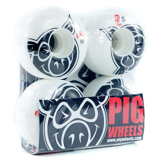 Pig Head Skateboard Wheels Natural 58mm