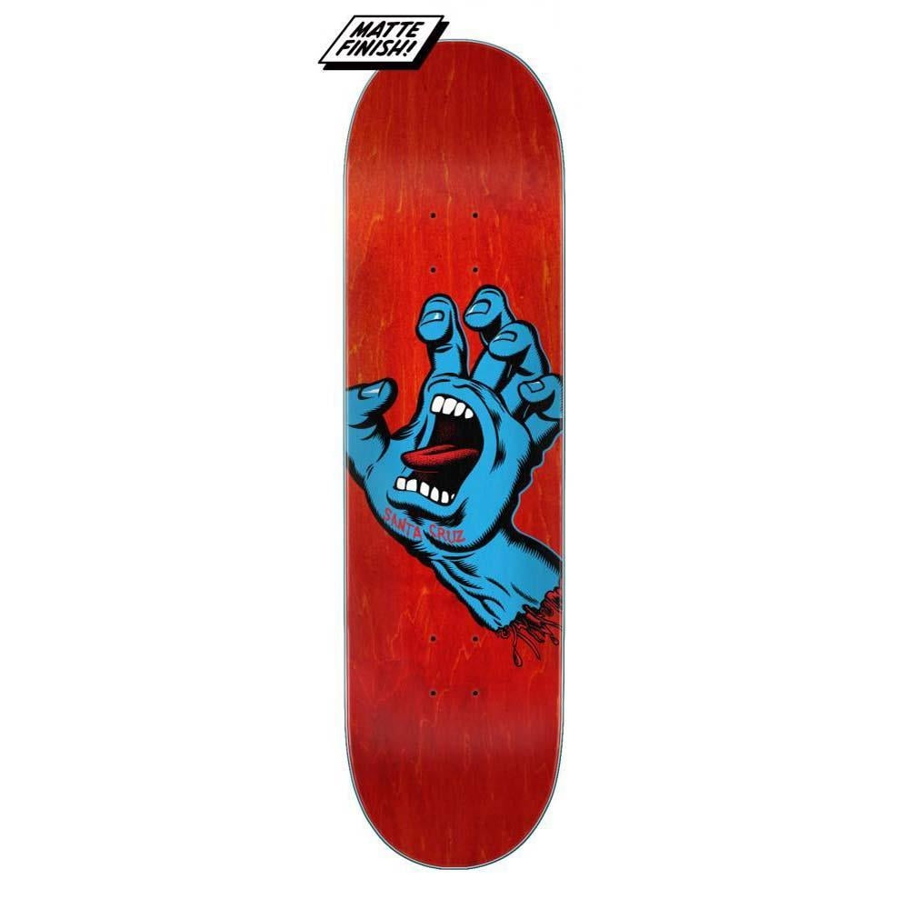 Santa Cruz Screaming Hand Skateboard Deck Multi Matte Finish 8"