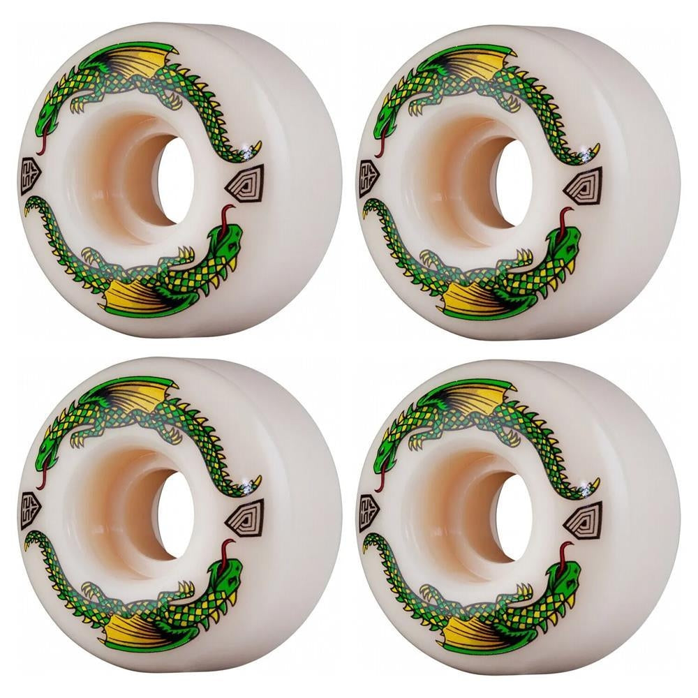 Powell Dragon Formula Skateboard Wheels Off White 93A Dragons V1