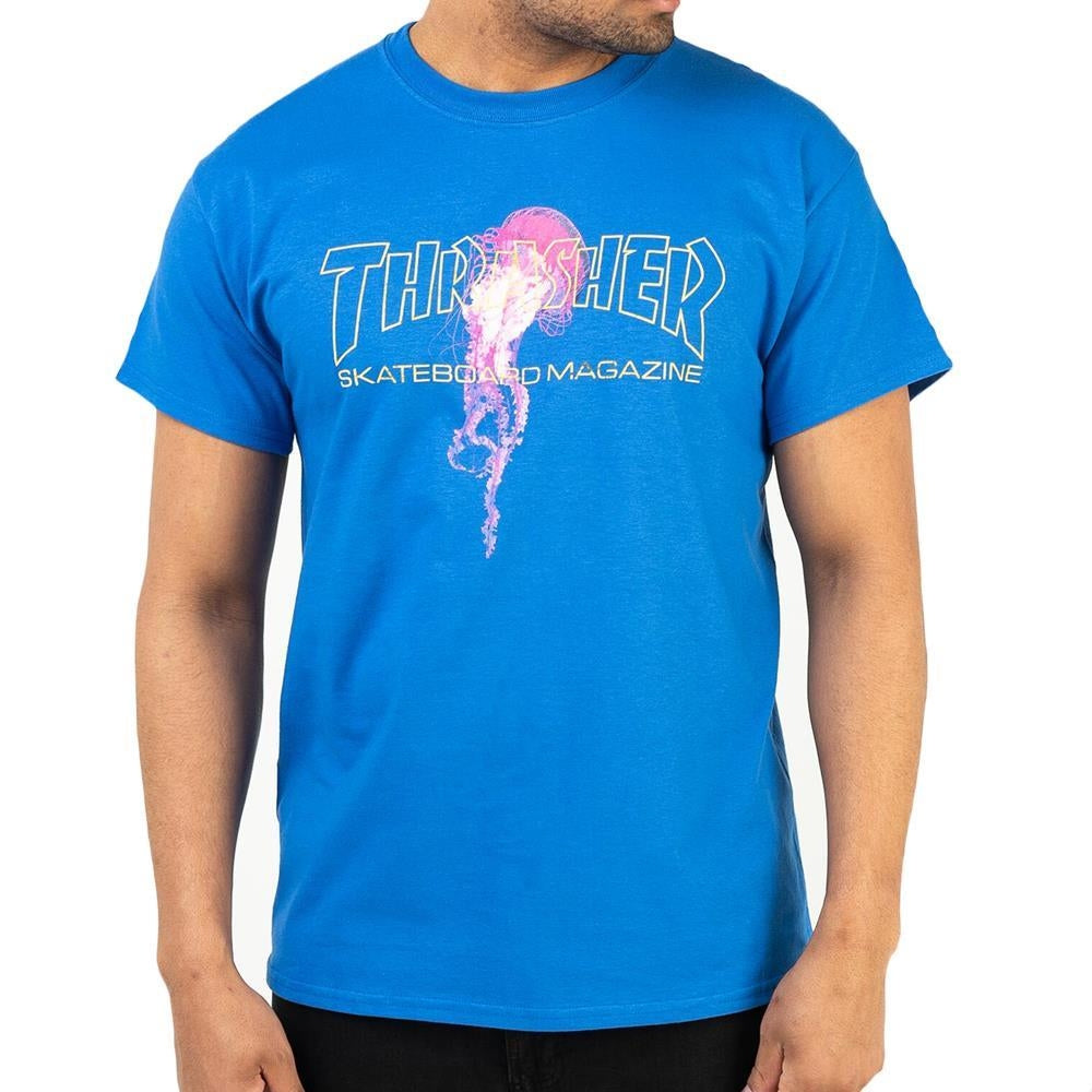 Thrasher x Atlantic Drift Jellyfish T-Shirt Royal Blue