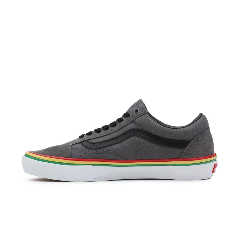 Vans black rasta top shoes