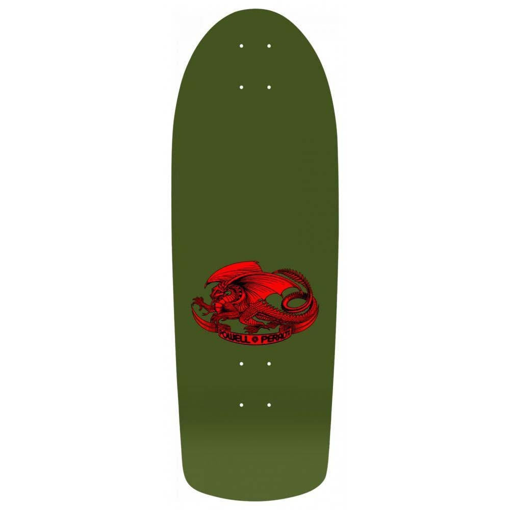Powell Peralta Reissue Skateboard Deck OG Rat Bones Shape 265 Olive Green 10"