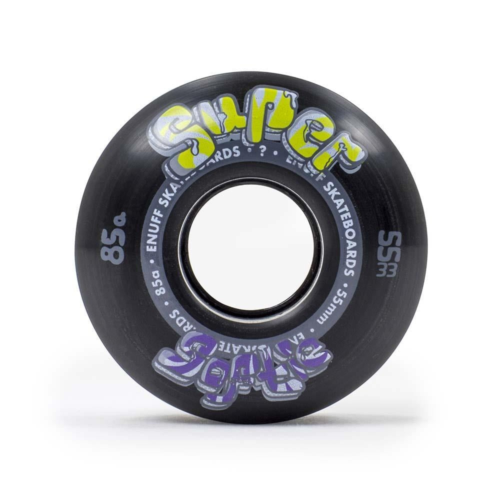 Enuff Super Softie Skateboard Wheels Black 55mm
