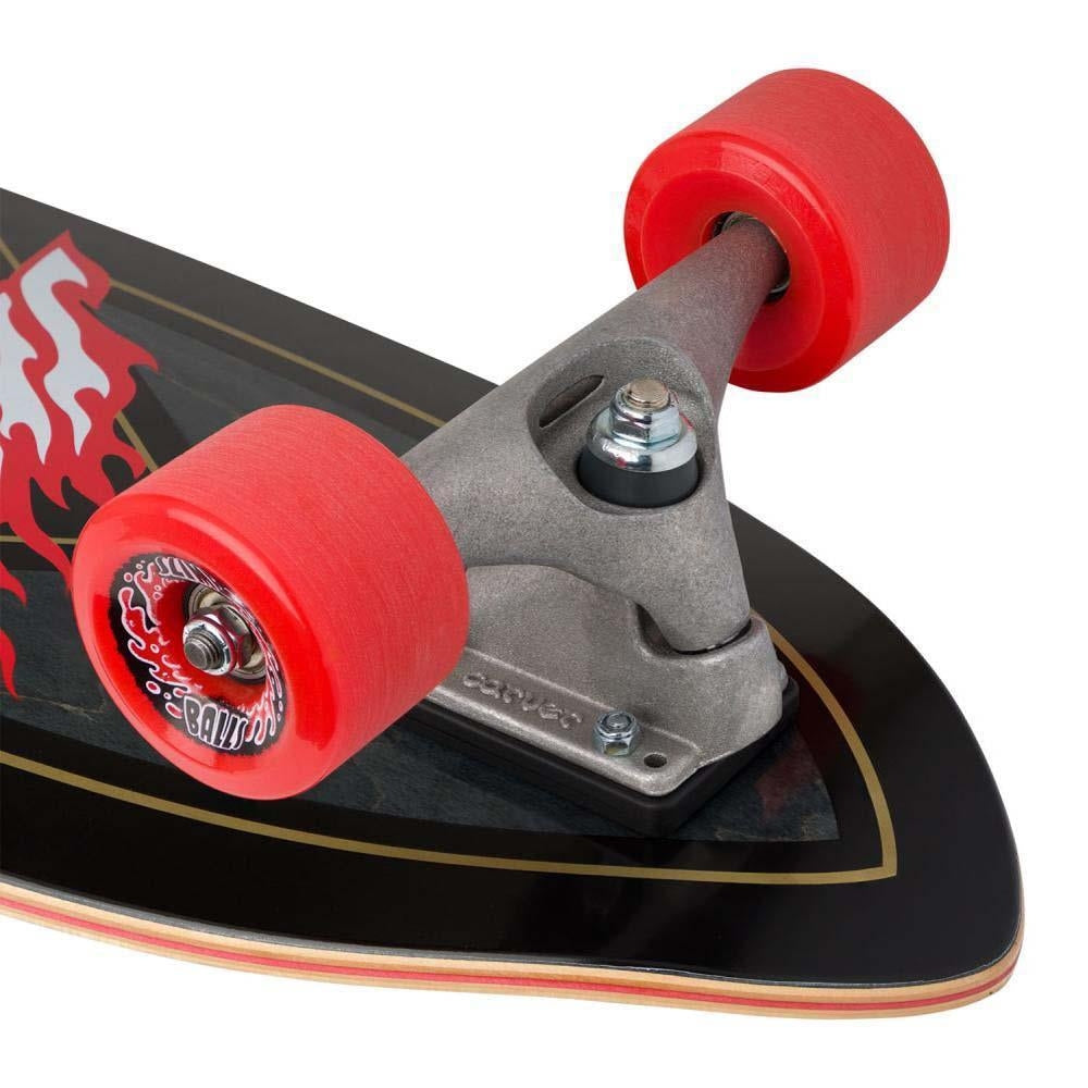 Santa Cruz Surfskate Factory Complete Skateboard Flamed Not a Dot