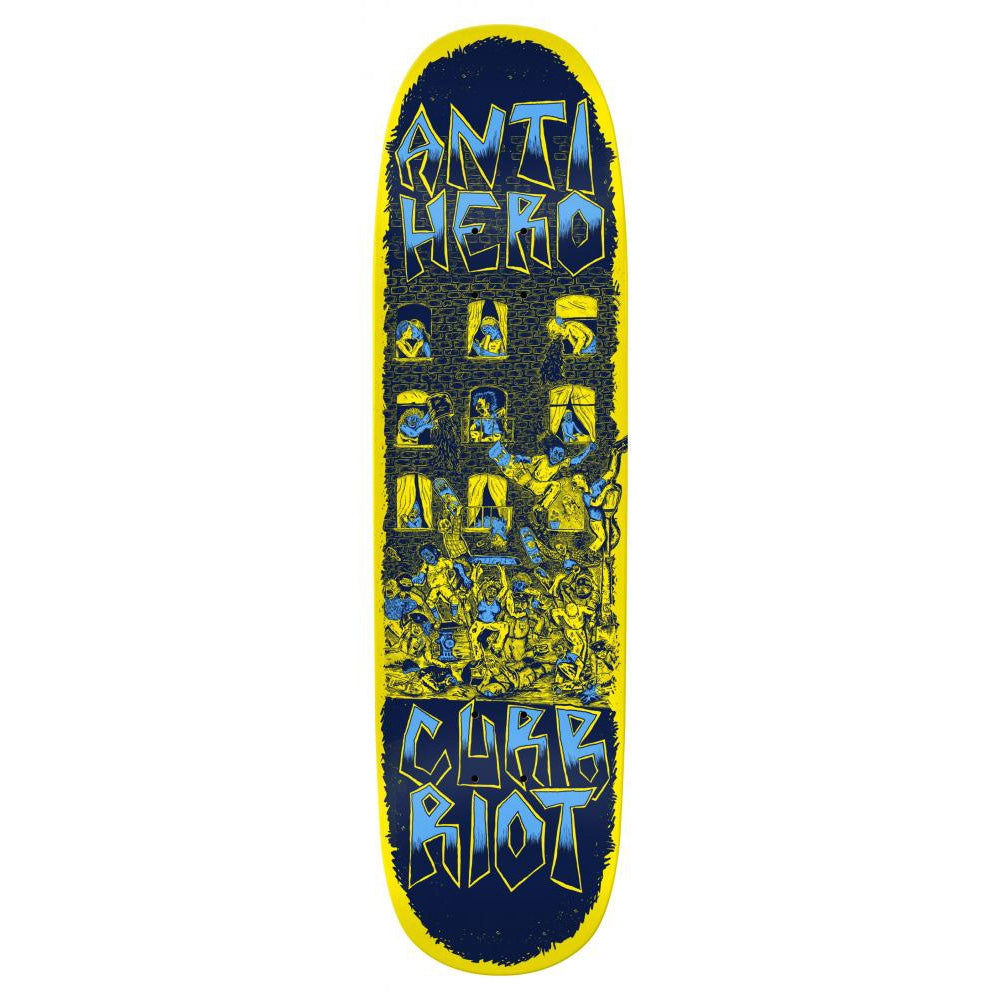 Anti Hero Curb Riot III Skateboard Deck Multi Colour 8.63"