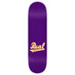 Real Pro Skateboard Deck Zion Pro Script Purple 8.38"