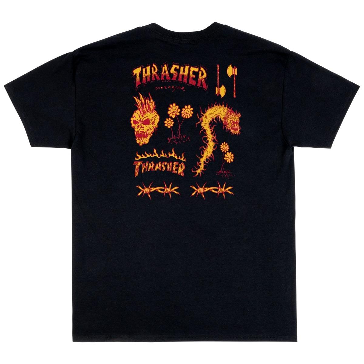 Thrasher Sketch T-Shirt Black