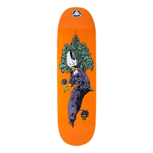 Welcome Tonight I'm Yours On Baculus 2 Skateboard Deck Orange 9"