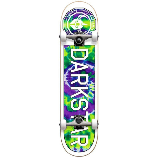 Darkstar Timeworks Factory Complete Skateboard Green Tie Dye 8.25"