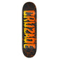 Cruzade Dark Label Skateboard Deck Orange 8.25"