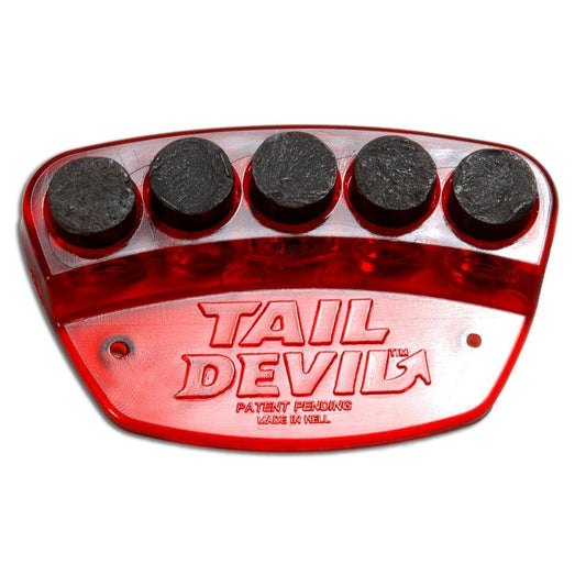 Tail Devil Skateboard Spark Plate pad red