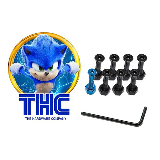 The Hardware Company THC  Sonic Blue Skateboard Nuts & Bolts 1"