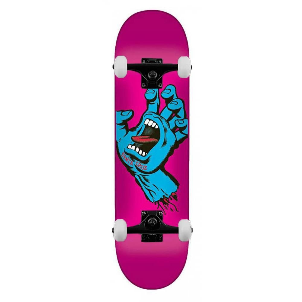 Santa Cruz Screaming Hand Complete Skateboard Pink 7.8"
