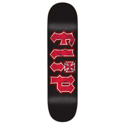 Flip HKD Thrashed Skateboard Deck Black 8.25"