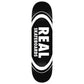 Real Team Classic Oval Skateboard Deck Black 8.25"
