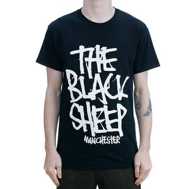 Black Sheep Stacked Black/White T-Shirt