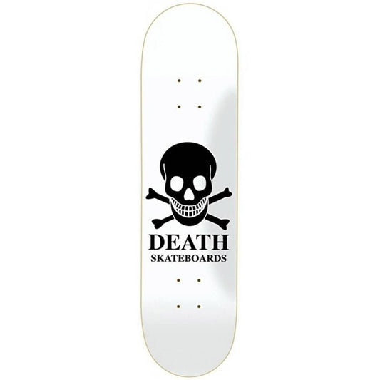 Death OG White Skull Skateboard Deck 8.5”