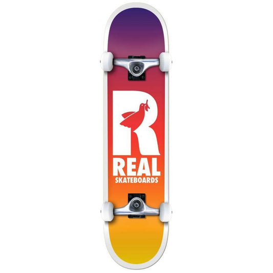 Real Be Free Fades Xlarge Factory Complete Skateboard Multi 8.25"