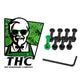 The Hardware Company THC Green OG Kush Skateboard Nuts & Bolts