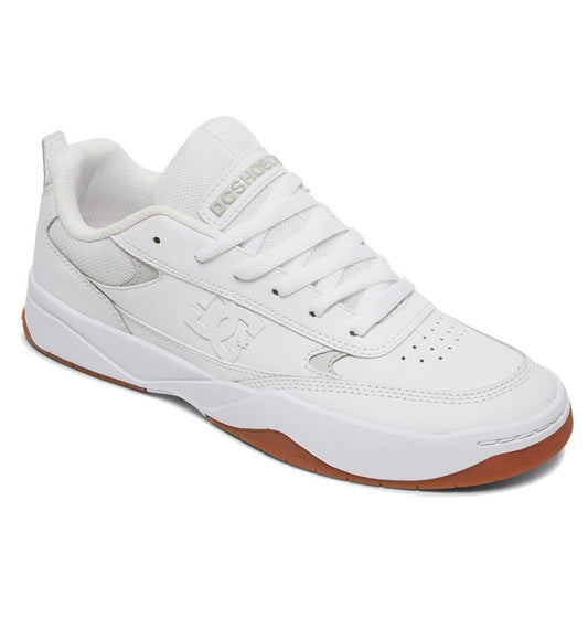 DC Shoe Co Penza White White Gum Skate Shoes
