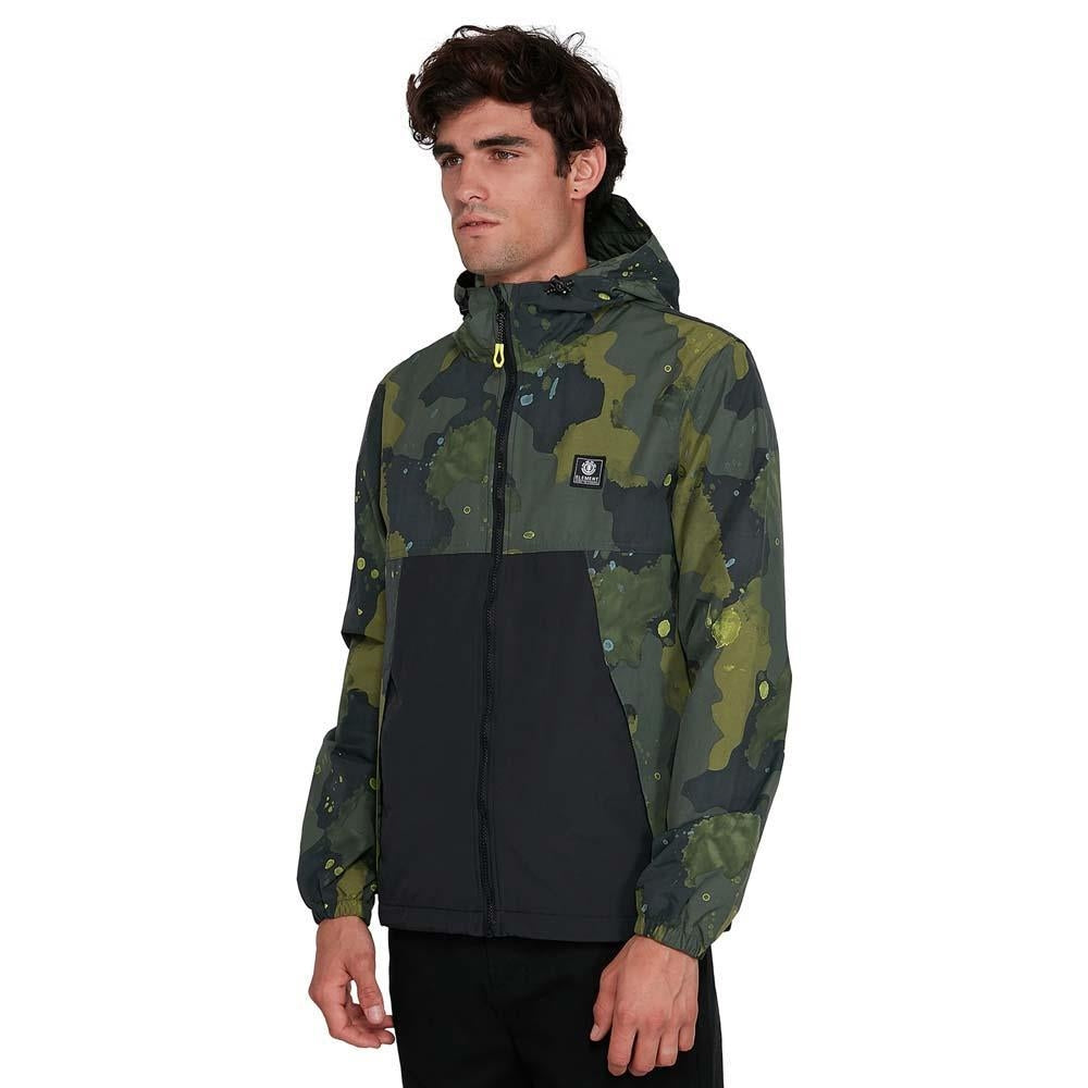 Element Koto Windbreaker Jacket Paint Camo