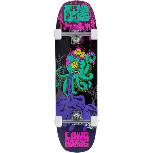 Mindless Octopuke Shaped Factory Complete Skateboard Pink Purple 8.75"