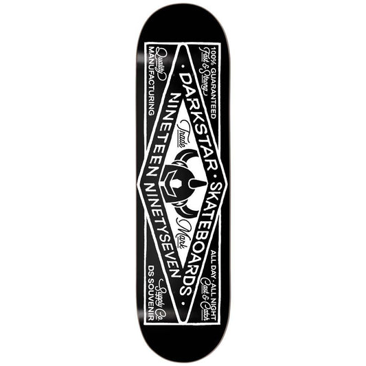 Darkstar General RHM Skateboard Deck Black 8.25"