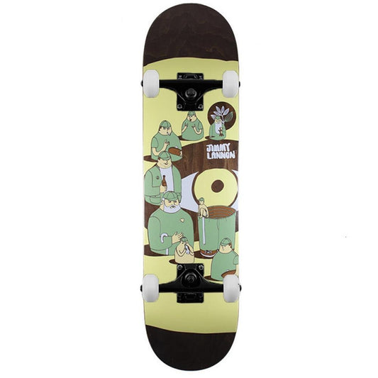 Magenta Jimmy Lannon Extravision Complete Skateboard Cream 8"