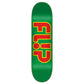Flip Team Outlined Skateboard Deck Green 8.25"